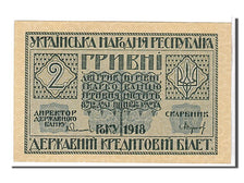 Ukraine, 2 Hryven, 1918, KM #20a, UNC(63), AO3669129