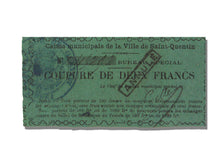 FRANCE, St Quentin, 2 Francs, 1870, UNC(63), Jérémie #02.19.C