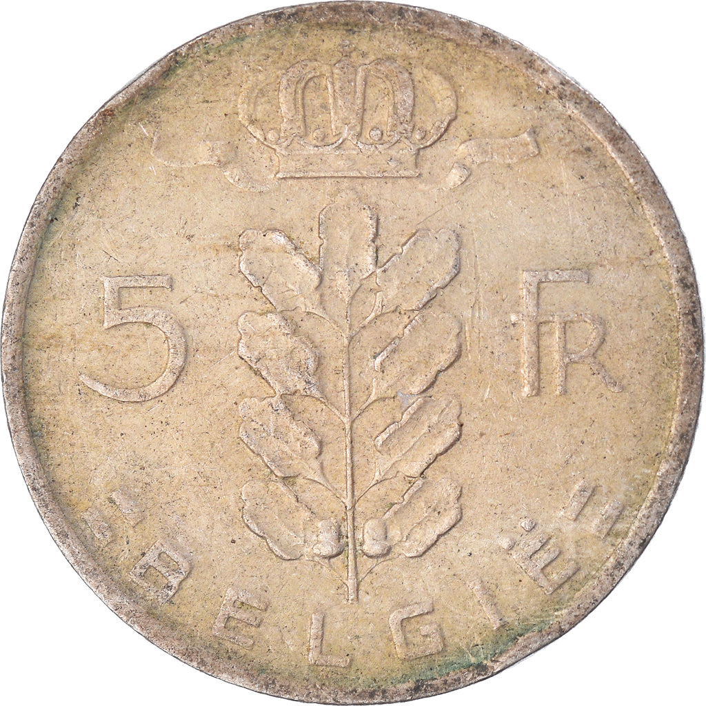 Münze, Belgien, 5 Francs, 1962, SS, Nickel