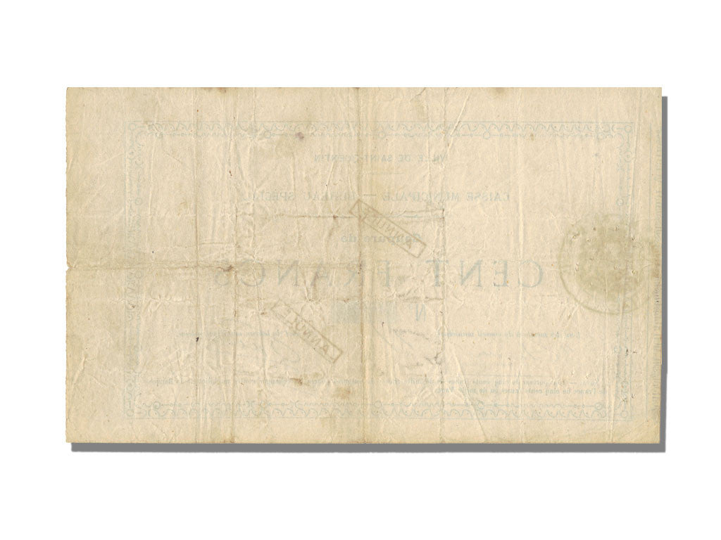 Billete, 100 Francs, 1870, Francia, MBC+