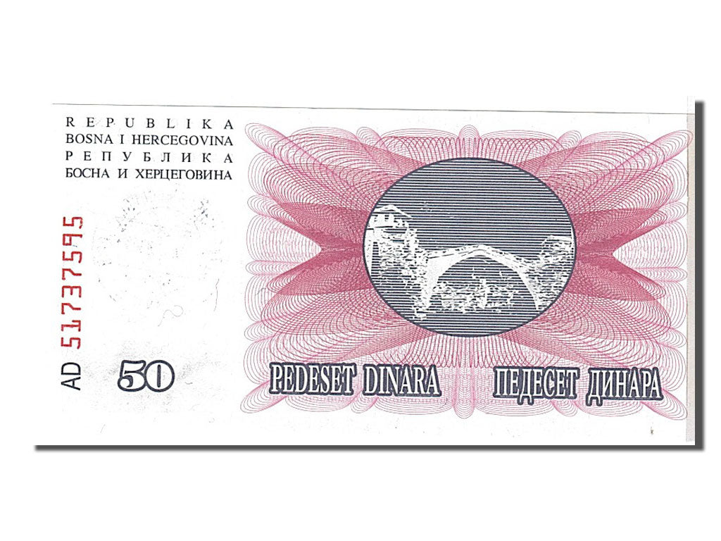 Billet, Bosnia - Herzegovina, 50,000 Dinara, 1993, KM:55d, NEUF