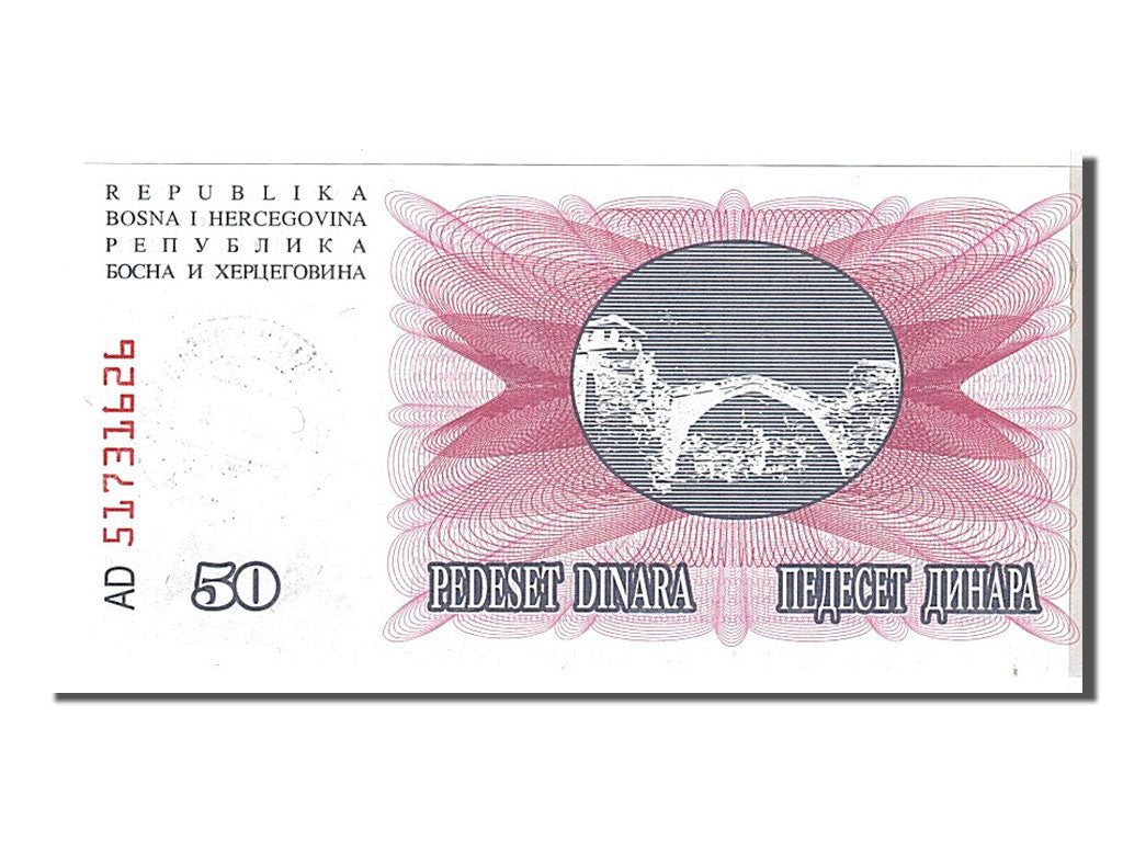 Banknote, Bosnia - Herzegovina, 50,000 Dinara, 1993, UNC(65-70)