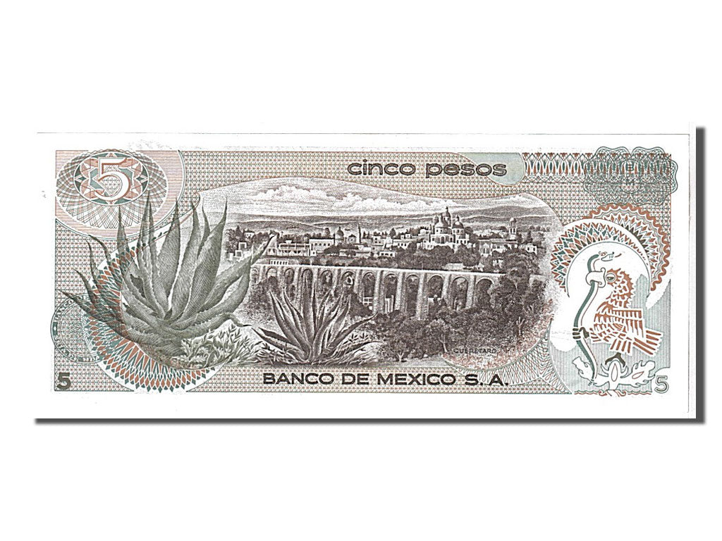 Biljet, Mexico, 5 Pesos, 1971, KM:62b, NIEUW