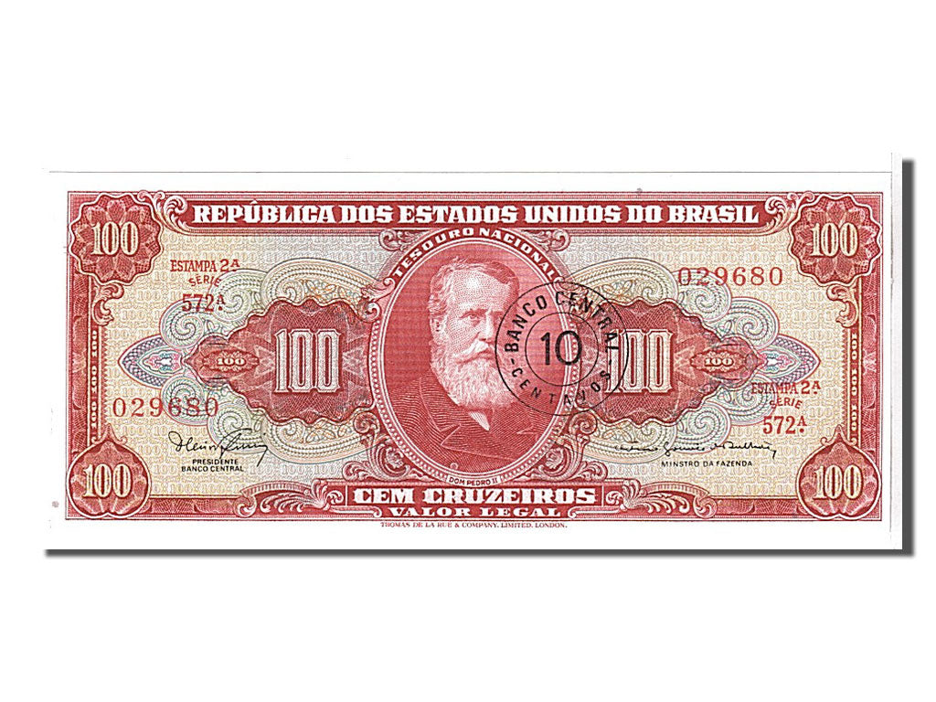 Billete, 10 Centavos on 100 Cruzeiros, 1966, Brasil, UNC