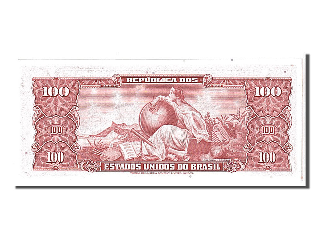 Billete, 10 Centavos on 100 Cruzeiros, 1966, Brasil, UNC