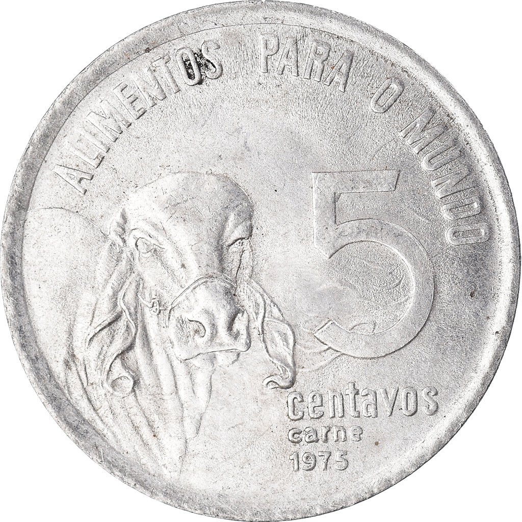 Münze, Brasilien, 5 Centavos, 1975