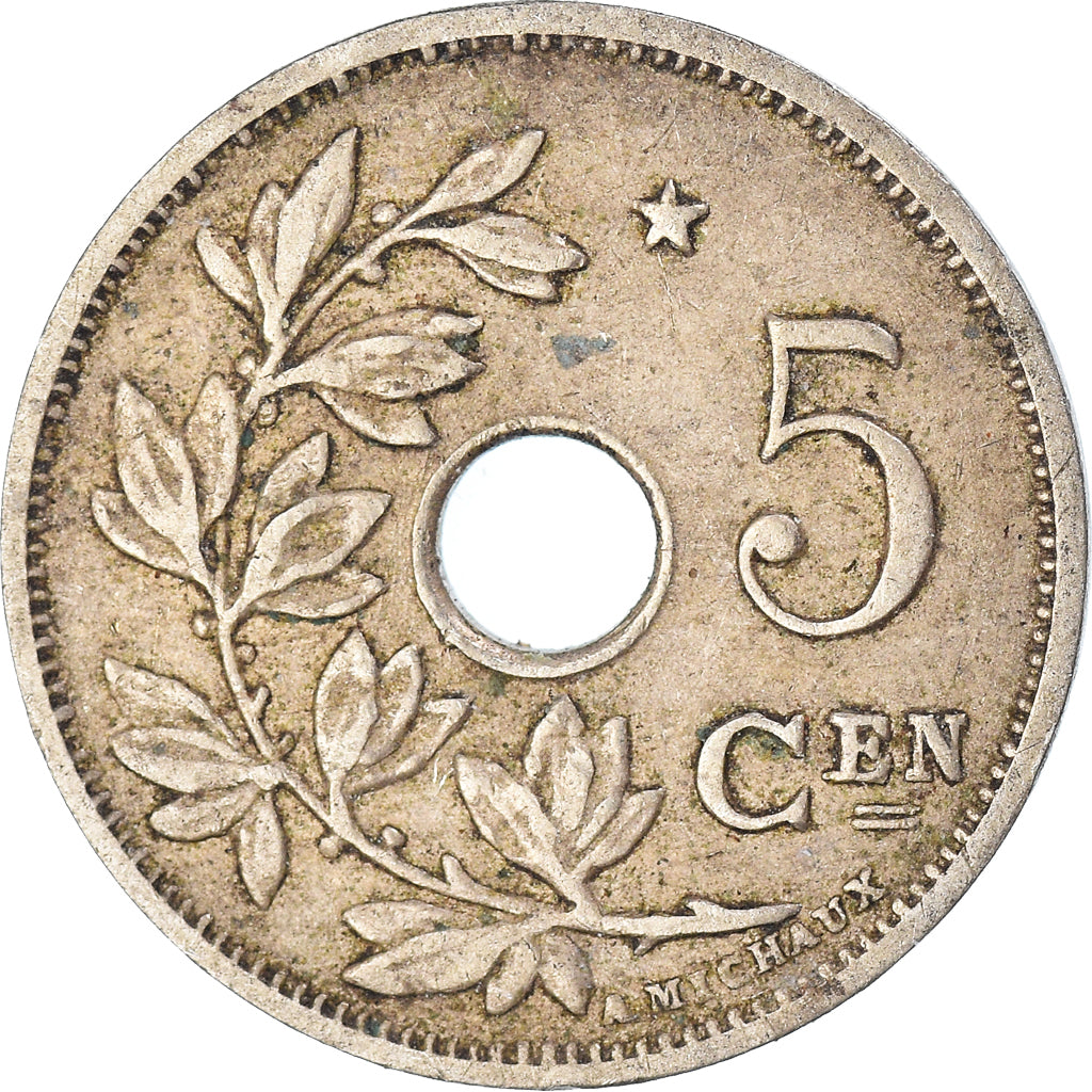Moneta, Belgio, 5 Centimes, 1930