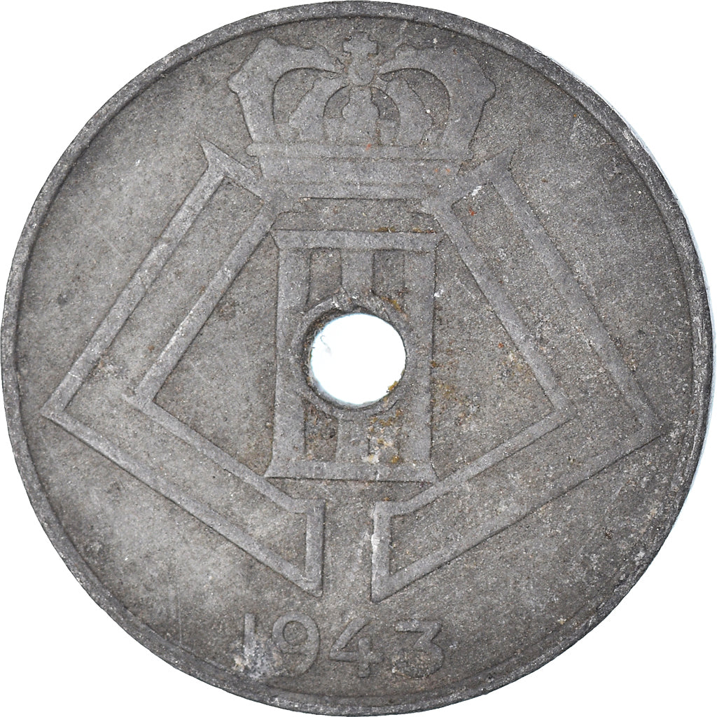 Münze, Belgien, 5 Centimes, 1943