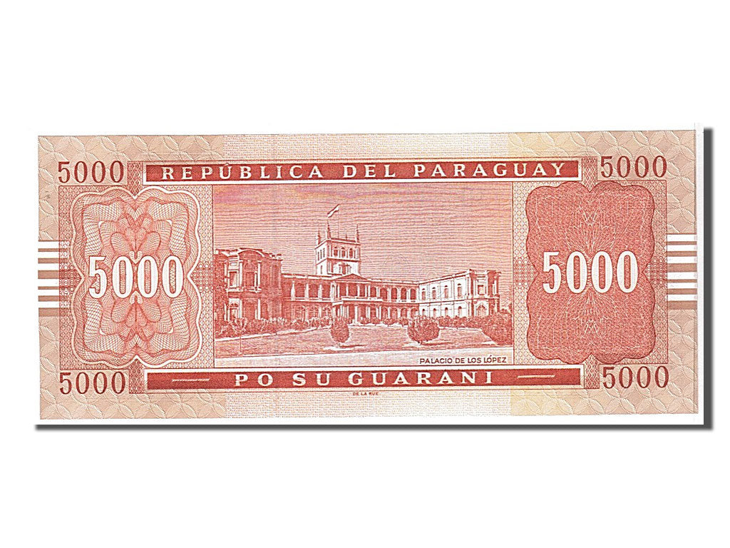 Banknote, Paraguay, 5000 Guaranies, 2005, KM:223a, UNC(65-70)