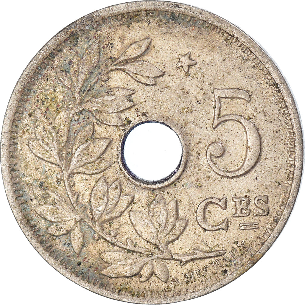 Moeda, Bélgica, 5 Centimes, 1932