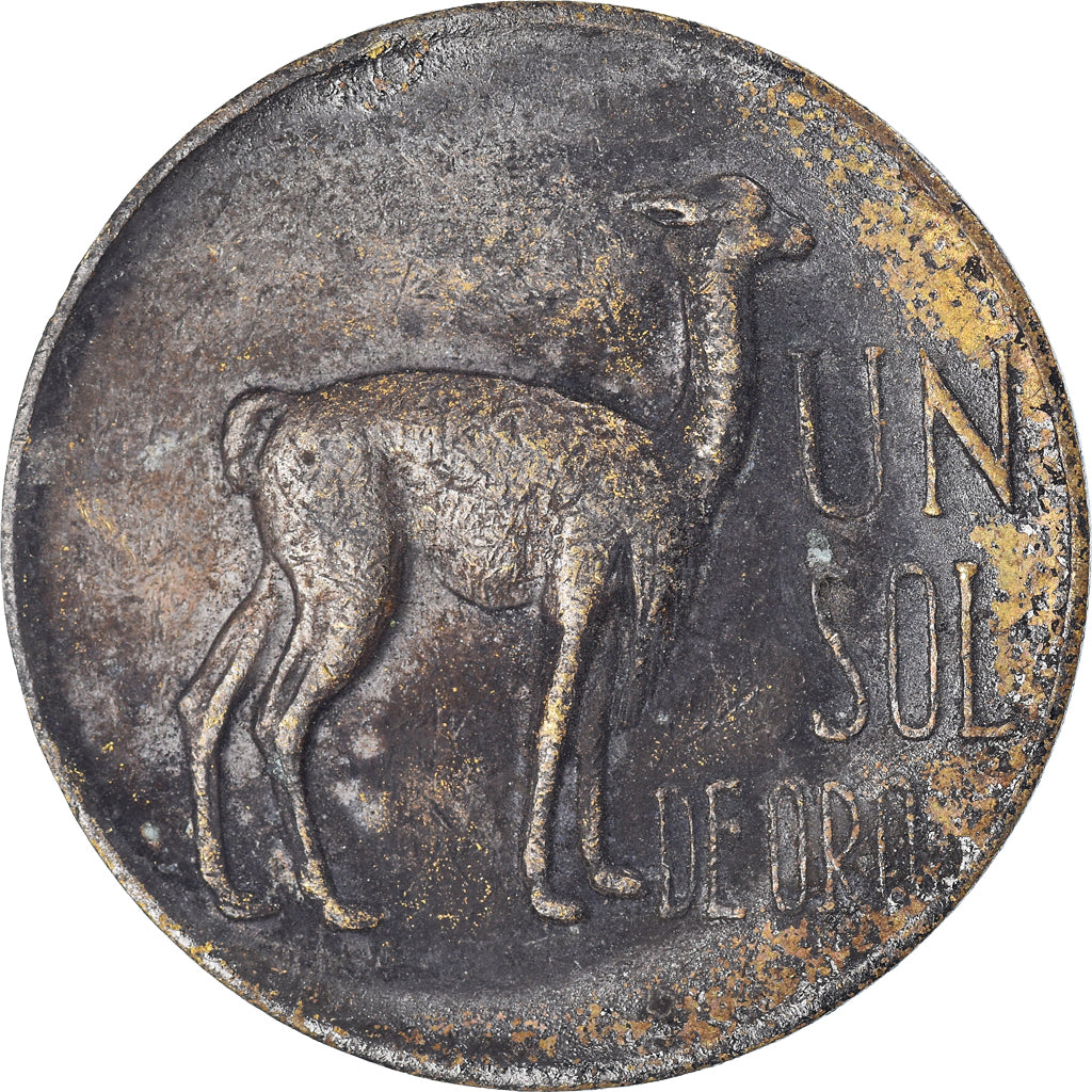 Münze, Peru, Sol, 1968