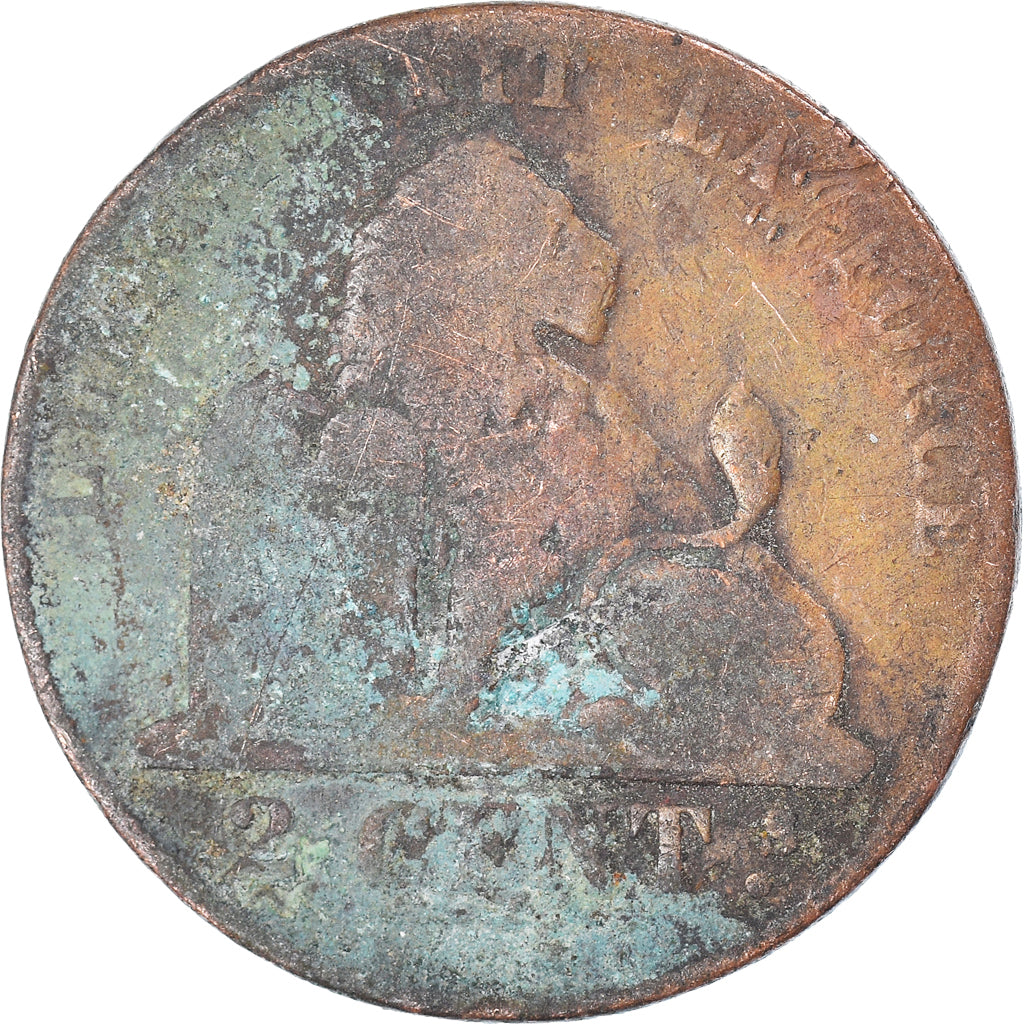 Münze, Belgien, 2 Centimes, 1863