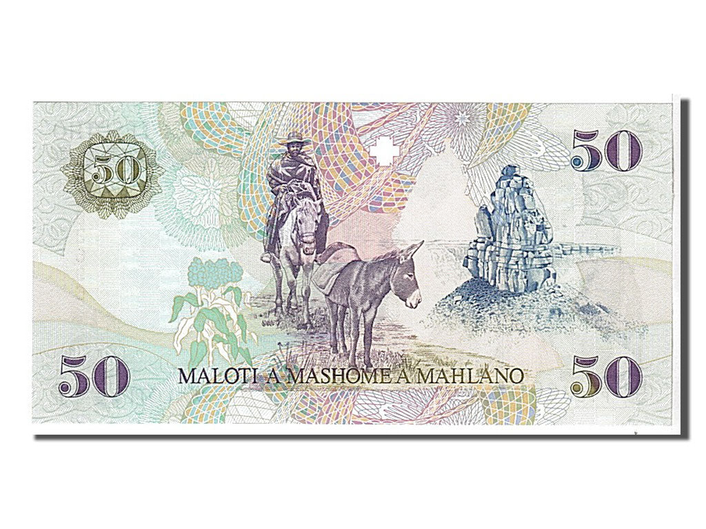 Billete, 50 Maloti, 2001, Lesotho, KM:17d, UNC