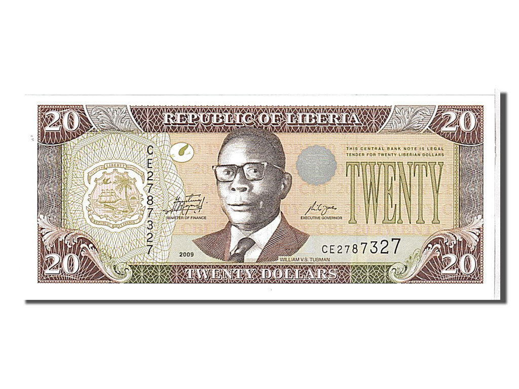 Liberia, 20 Dollars, 2009, KM #28e, UNC(65-70), CE2787327