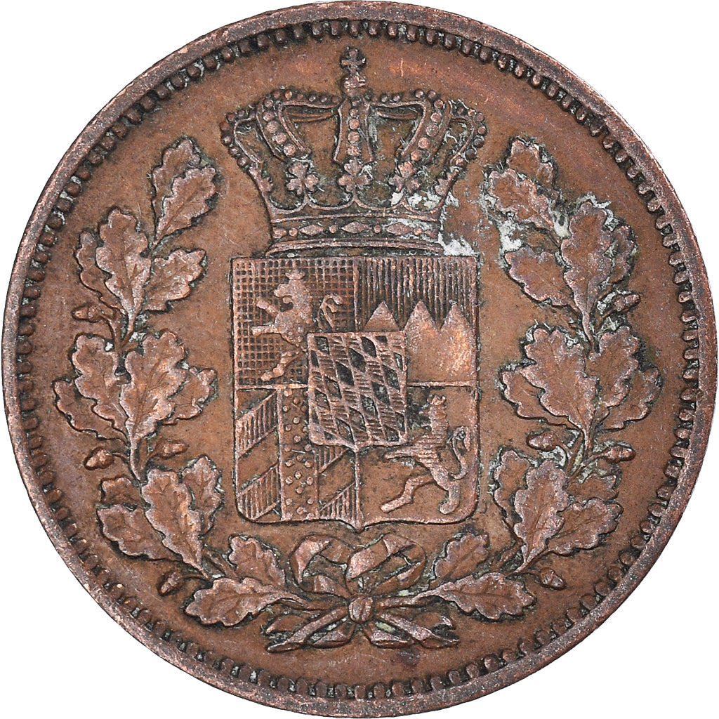 Moneda, Estados alemanes, 2 Pfenning, 1866