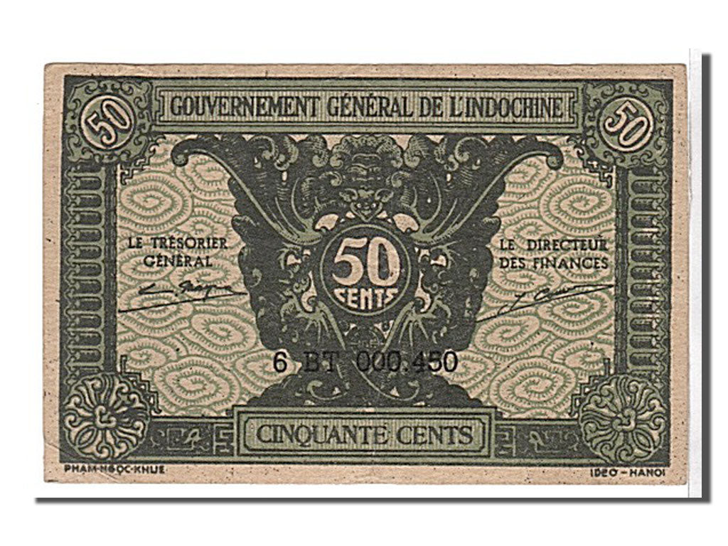 Indochina, 50 Cents, 1942, EF(40-45), 6BT000450