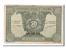 French Indo-China, 50 Cents, 1942, KM #91a, EF(40-45), KN245633