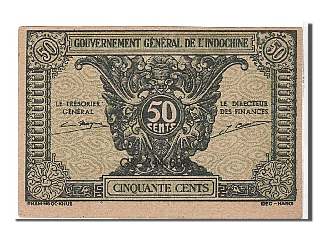 Indochine, 50 Cents type 1942