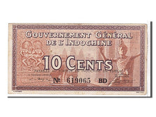 Geldschein, Französisch Indochina, 10 Cents, 1939, UNZ-