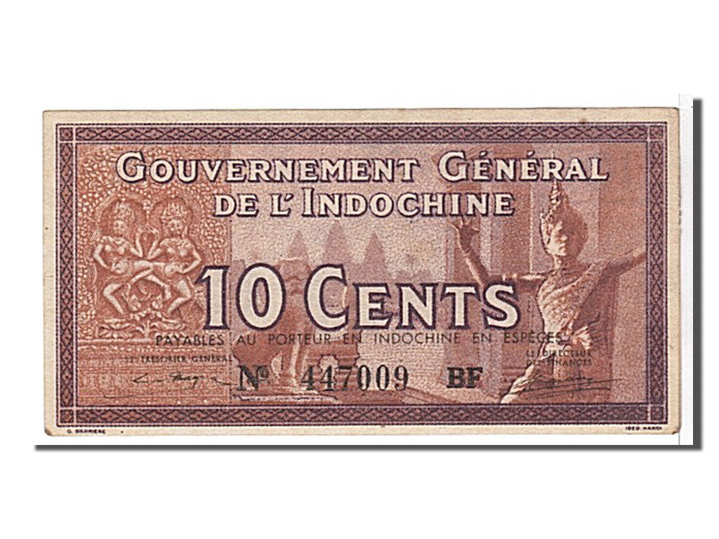 Banknote, French Indochina, 10 Cents, 1939, KM:85c, UNC(63)