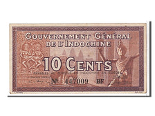 Geldschein, Französisch Indochina, 10 Cents, 1939, KM:85c, UNZ-