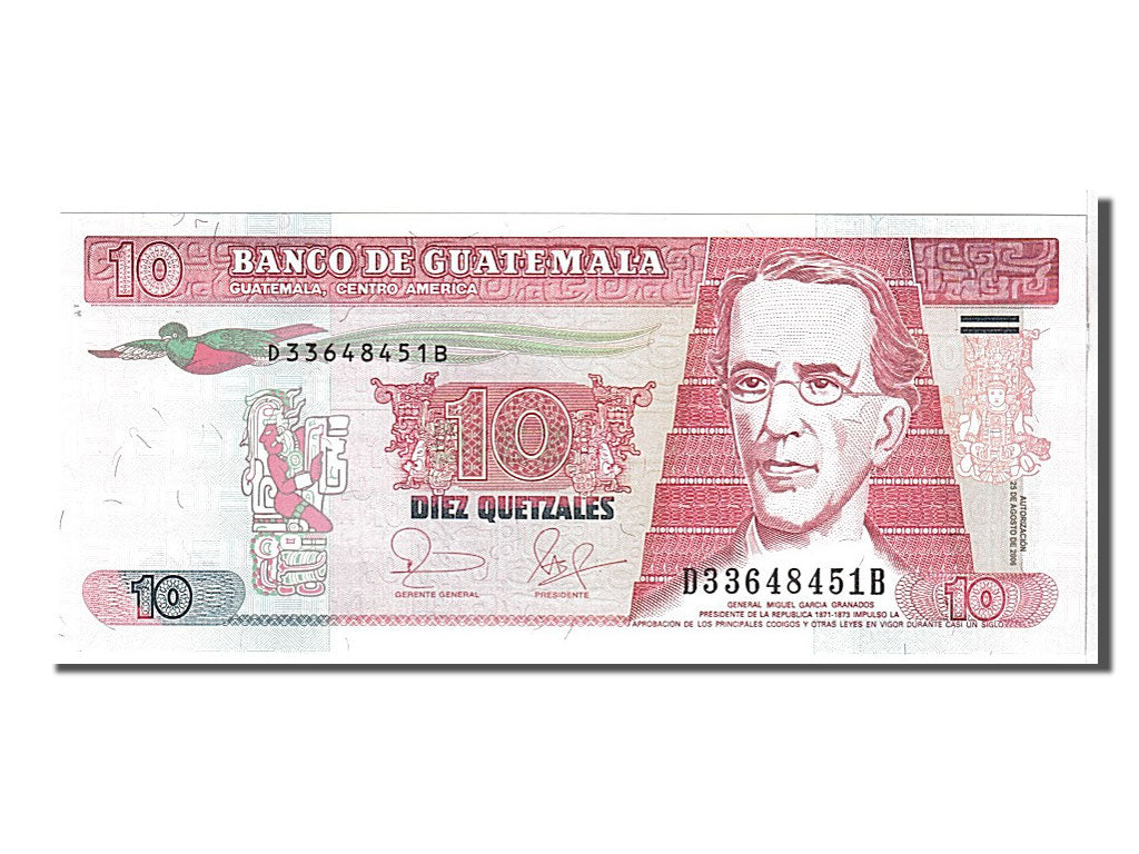 Banknote, Guatemala, 10 Quetzales, 2006, KM:111a, UNC(65-70)