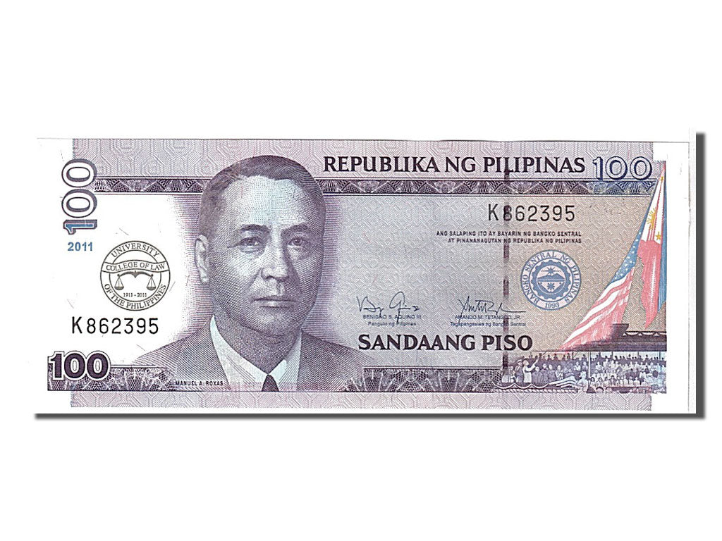Banknote, Philippines, 100 Piso, 2011, UNC(65-70)