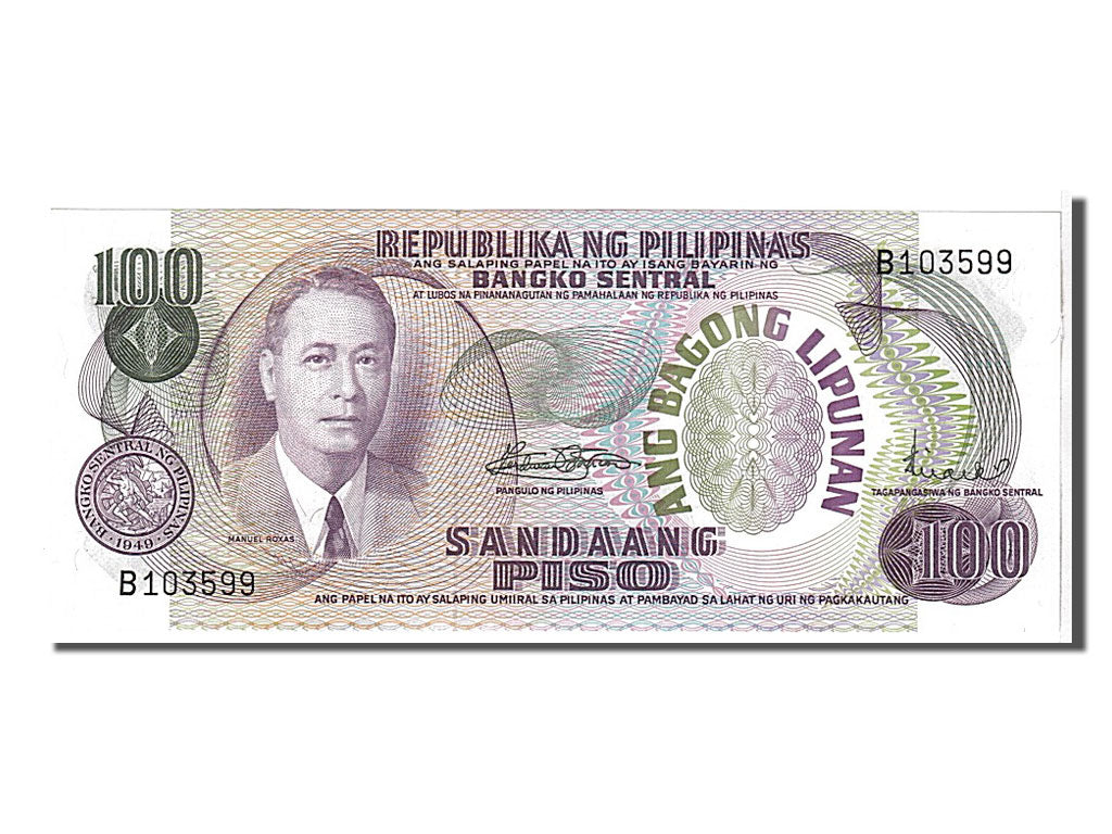Banknote, Philippines, 100 Piso, 1969, UNC(65-70)