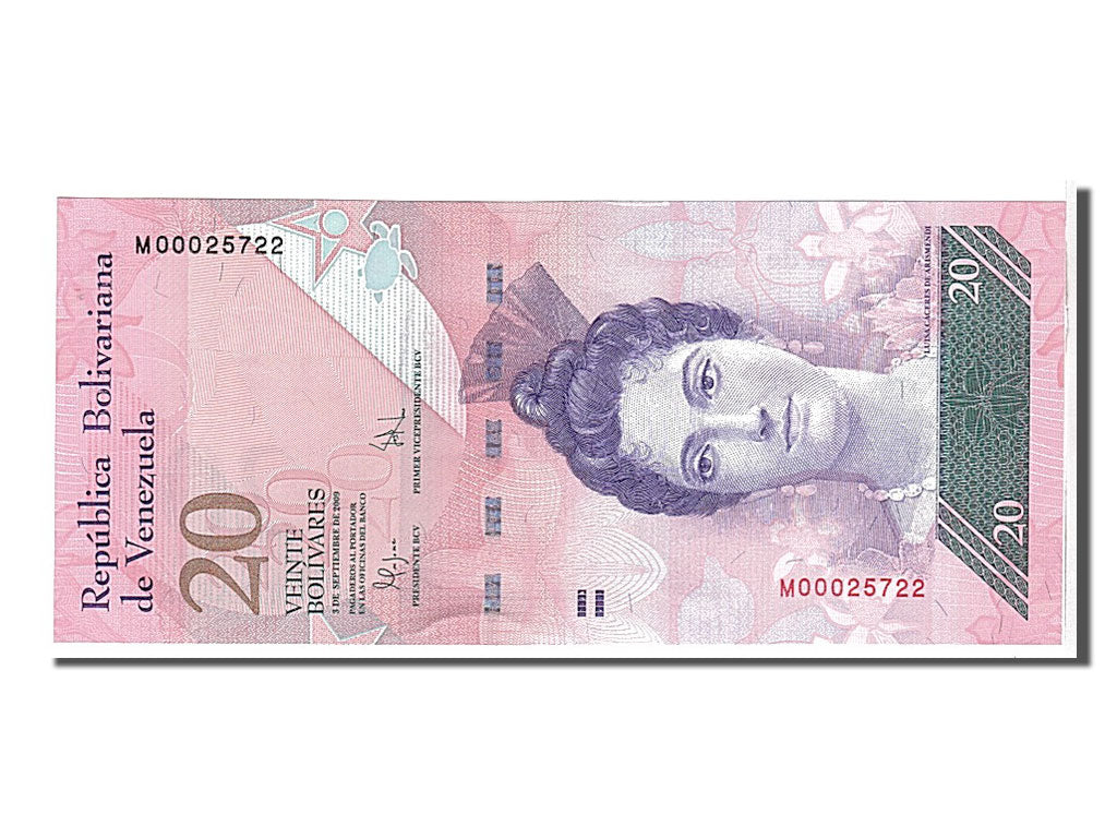 Banknote, Venezuela, 20 Bolivares, 2009, UNC(65-70)