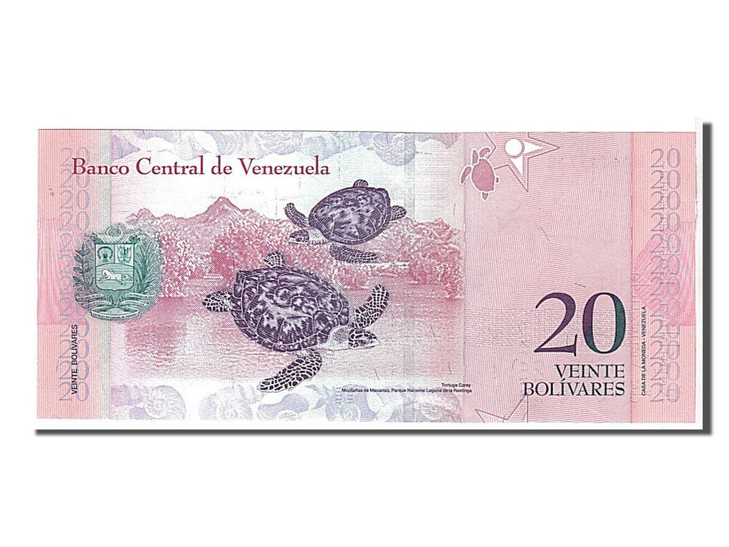 Banknote, Venezuela, 20 Bolivares, 2009, UNC(65-70)