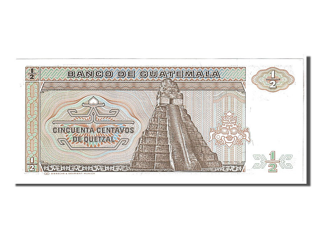Guatemala, 1/2 Quetzal, 1986, KM #98, UNC(65-70), A6911411C