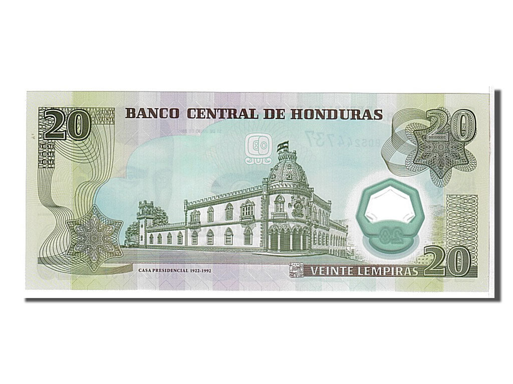 Billete, 20 Lempiras, 2008, Honduras, KM:95, UNC