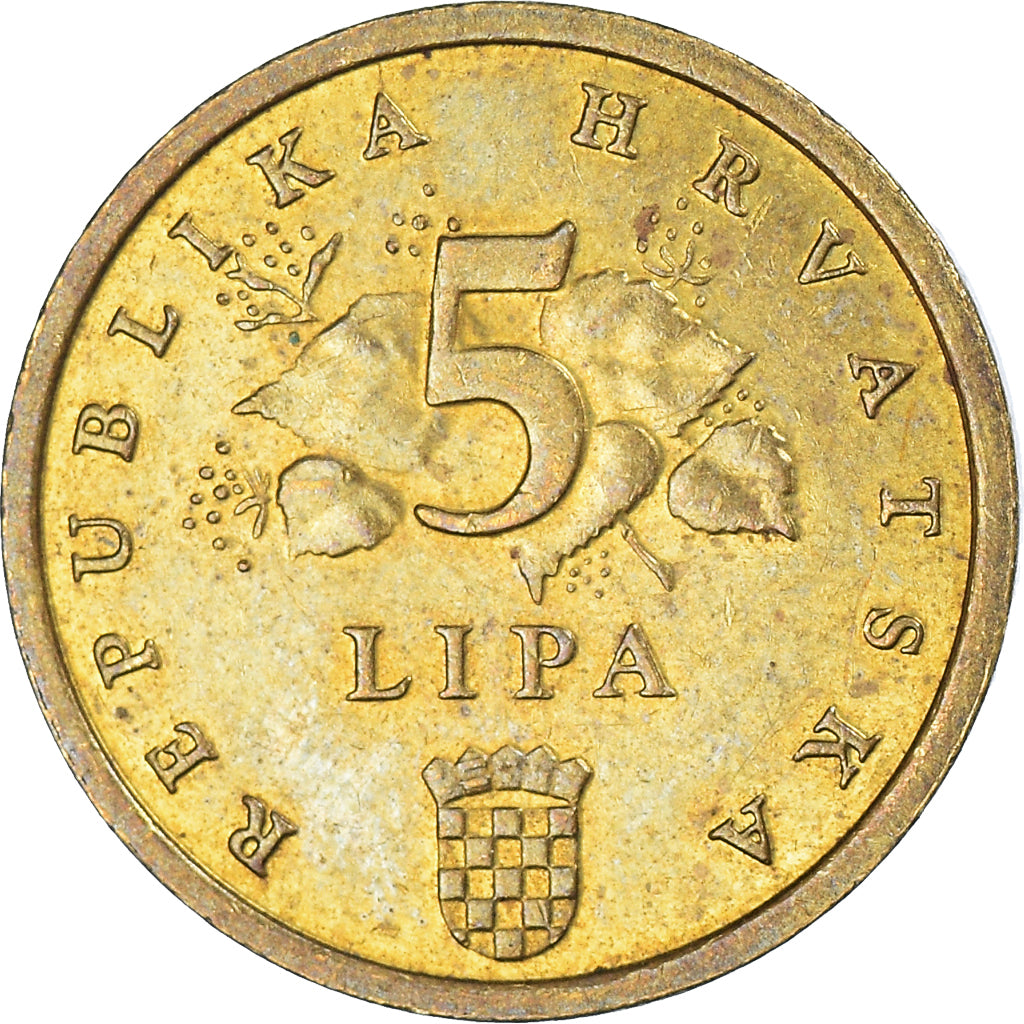 Moneta, Chorwacja, 5 Lipa, 2007