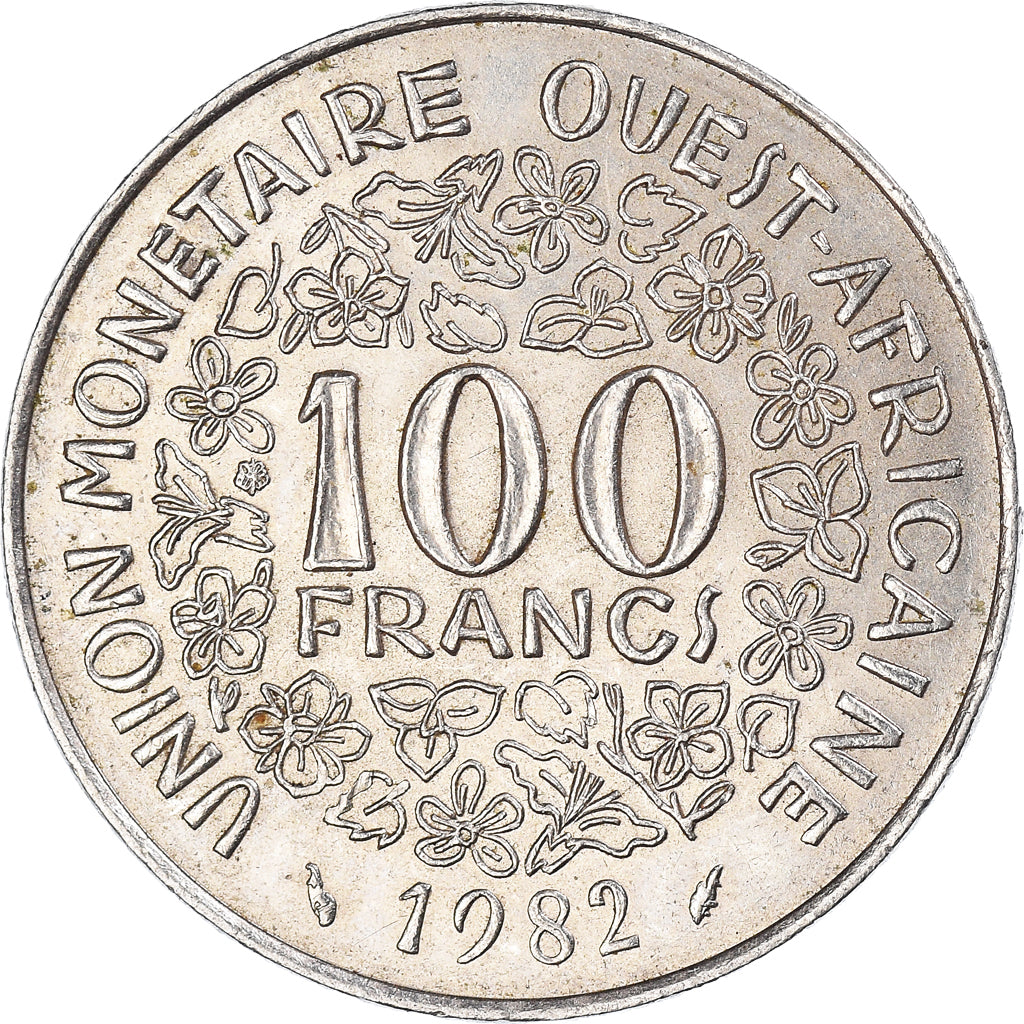 Moneda, Estados del África Occidental, 100 Francs, 1982