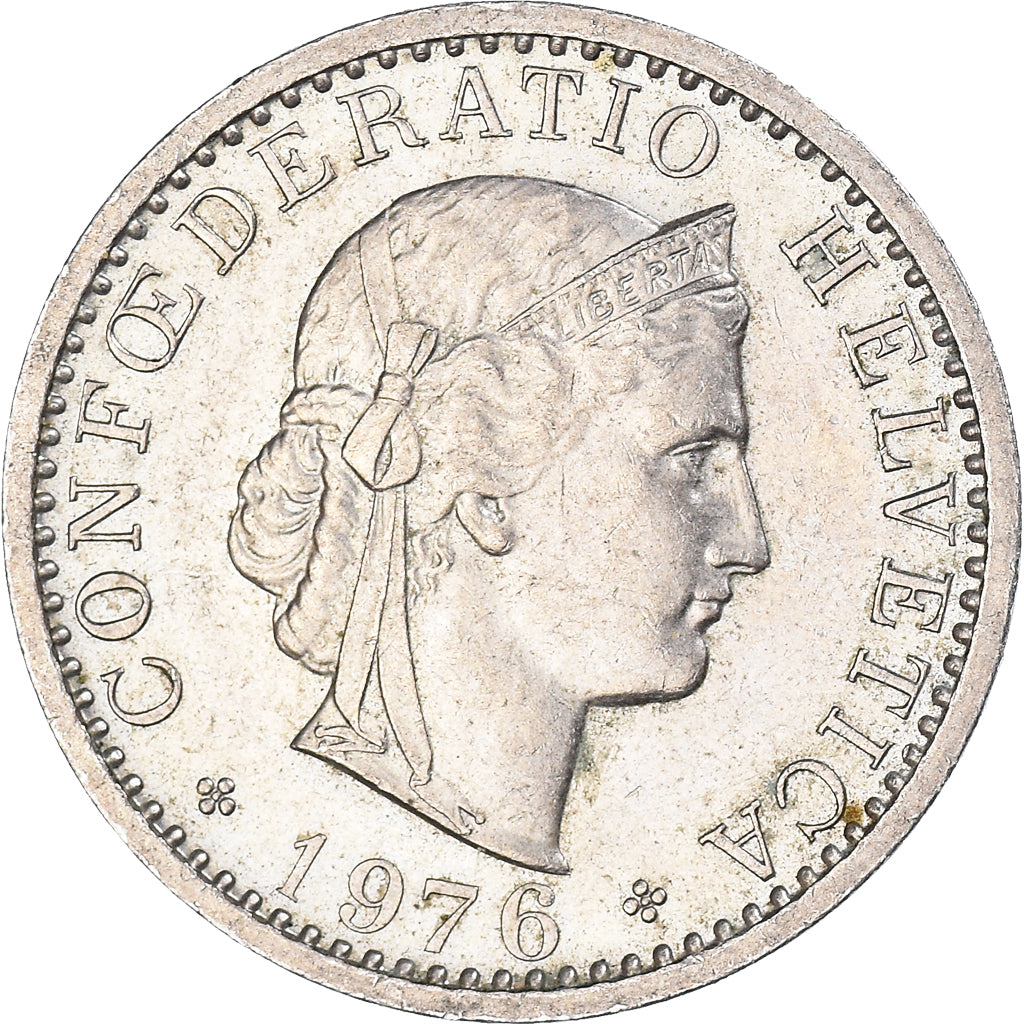 Moeda, Suíça, 20 Rappen, 1976
