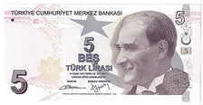 Banknote, Turkey, 5 Lira, 2009, UNC(65-70)