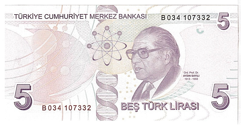 Banknote, Turkey, 5 Lira, 2009, UNC(65-70)
