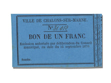 Banknote, 1 Franc, 1870, France, UNC(65-70)