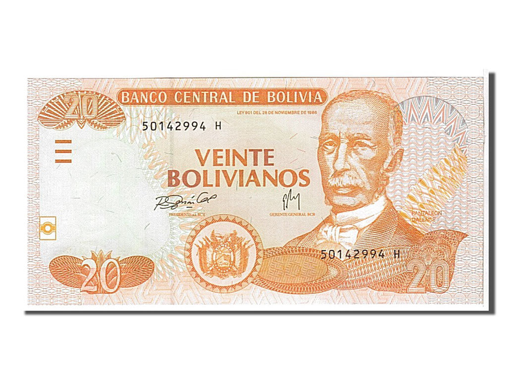 Bolivia, 20 Bolivianos, 2005, KM #219, UNC(65-70), 501429994H