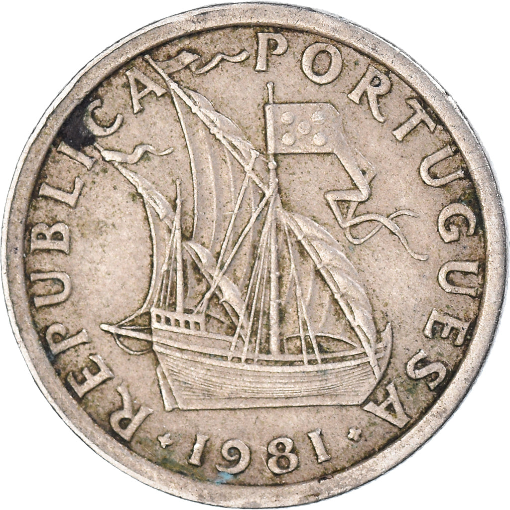 Moneda, Portugal, 2-1/2 Escudos, 1981