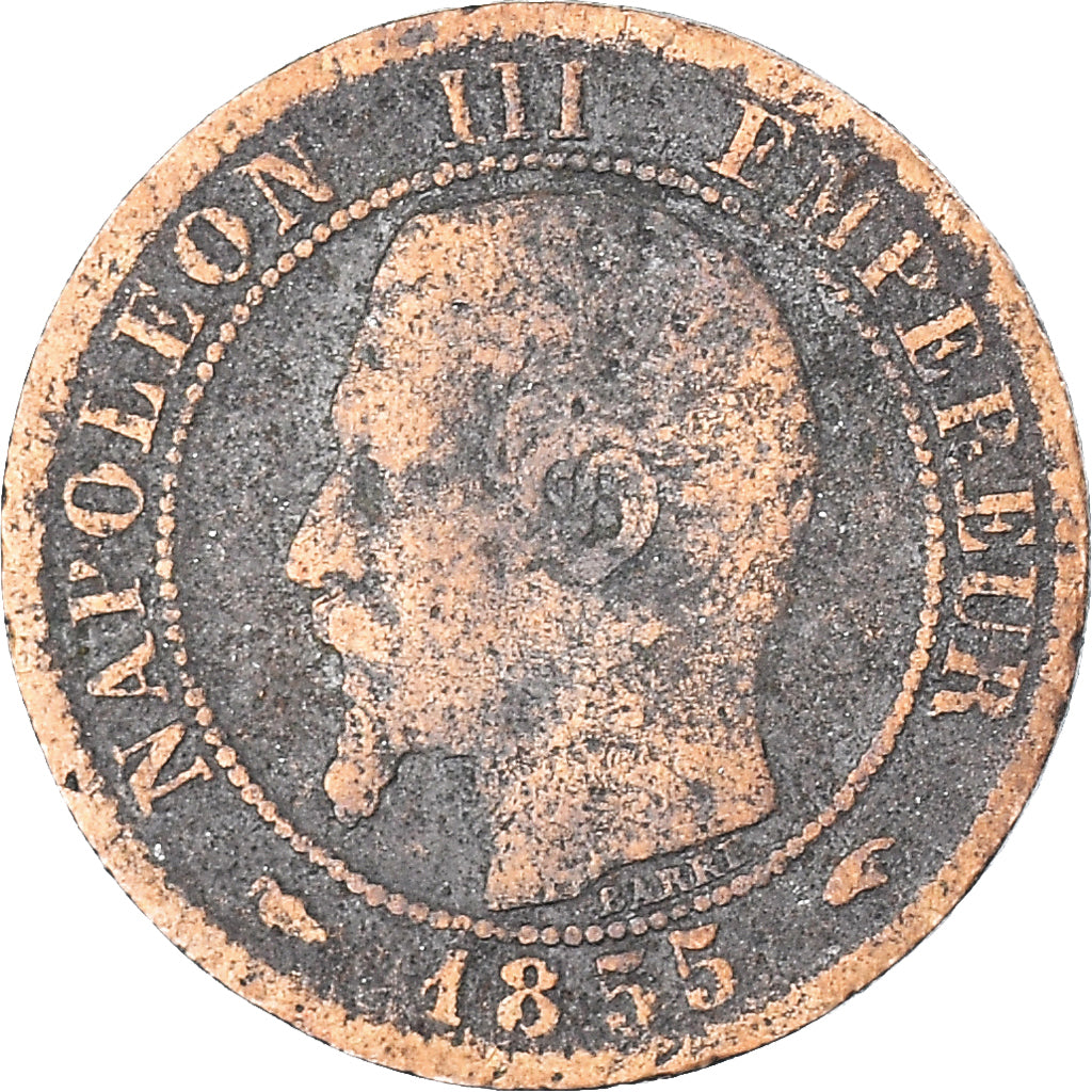 Moneda, Francia, Centime, 1855