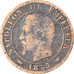 Moneda, Francia, Centime, 1855
