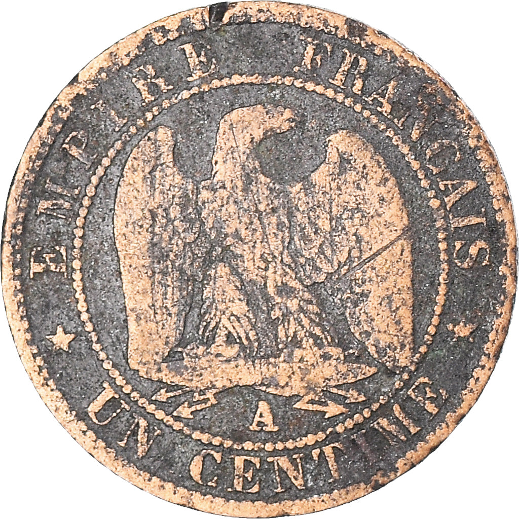 Moneda, Francia, Centime, 1855