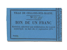 Banknote, 1 Franc, 1870, France, UNC(65-70)