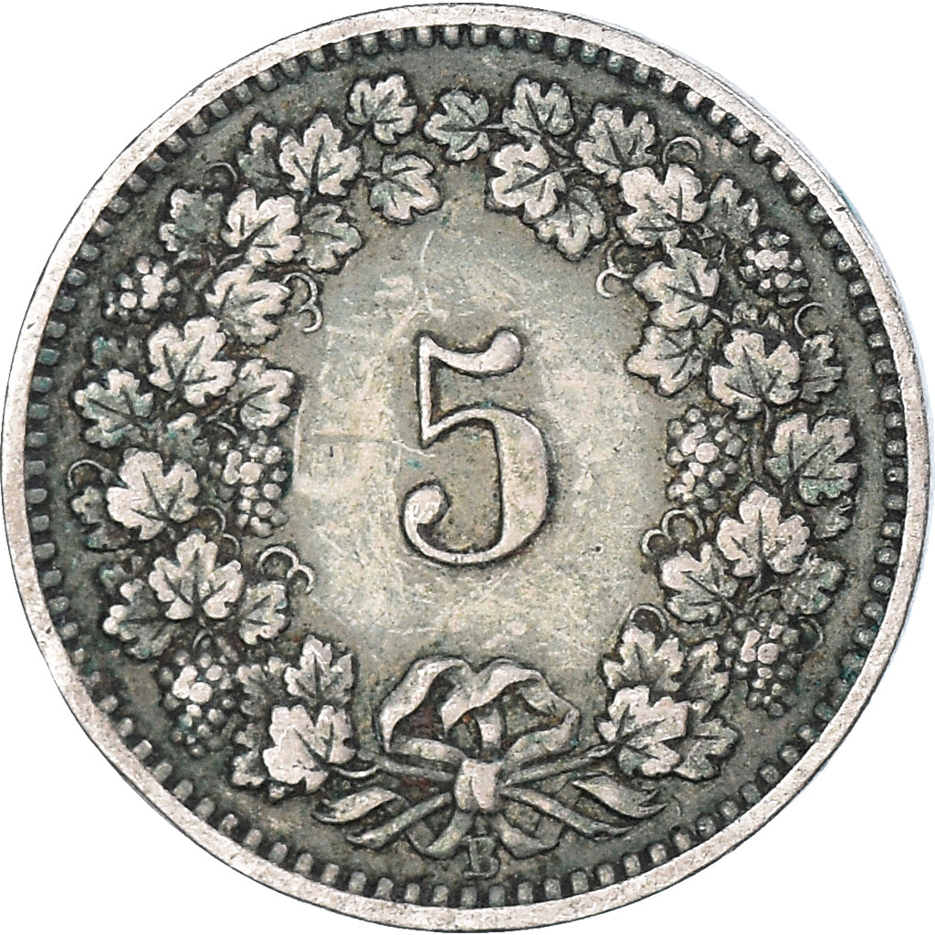 Münze, Schweiz, 5 Rappen, 1905