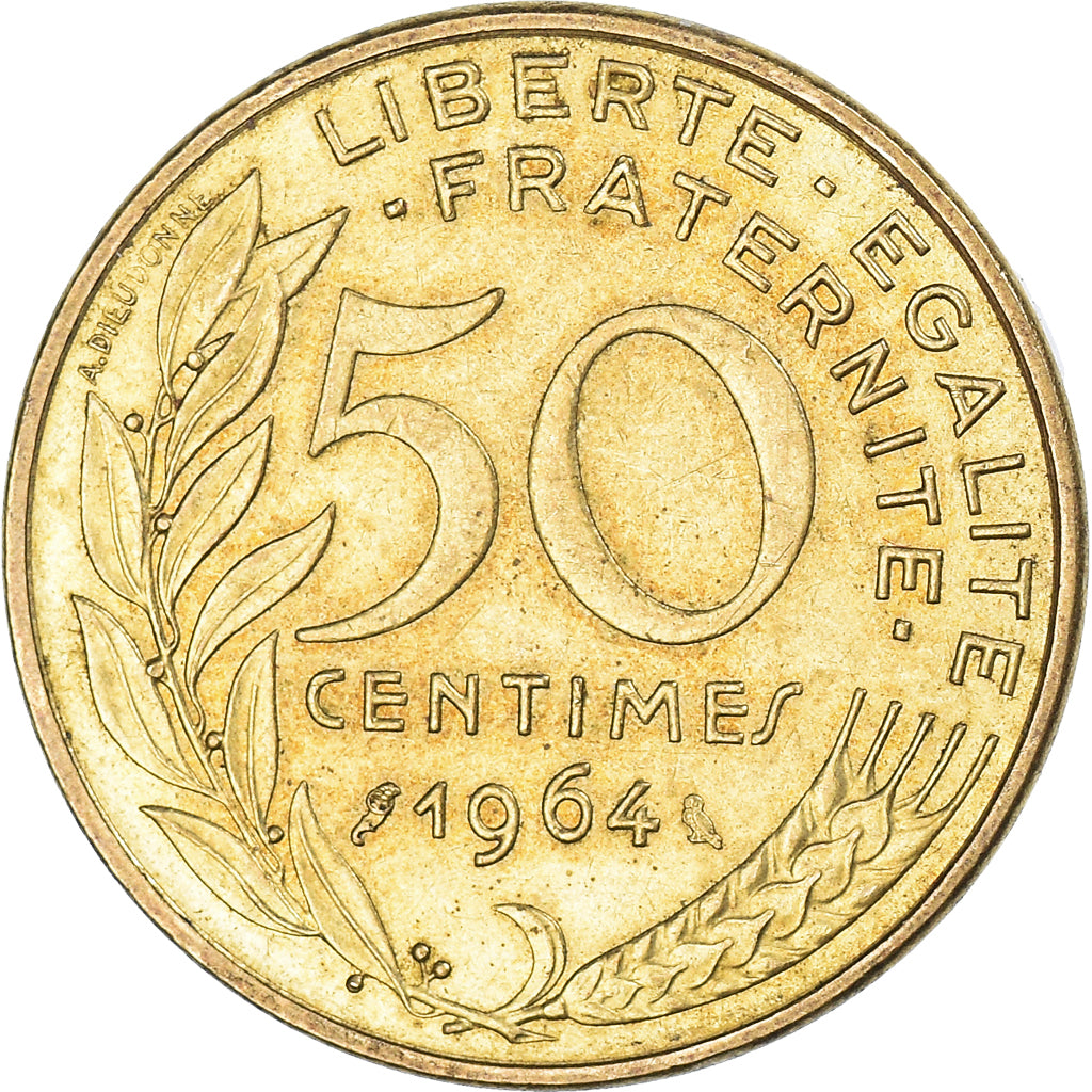 Coin, France, 50 Centimes, 1964