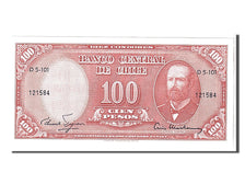 Banknote, Chile, 10 Centesimos on 100 Pesos, 1960, KM:127a, UNC(65-70)