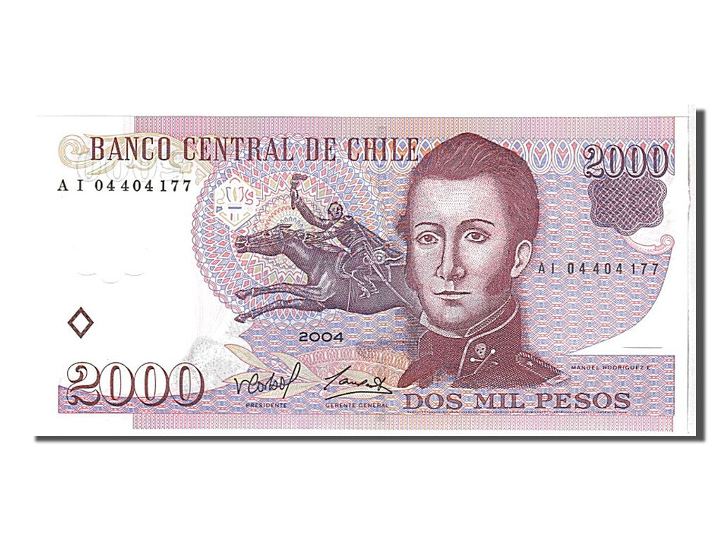 Billete, 2000 Pesos, 2004, Chile, KM:160a, UNC
