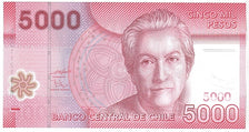Billete, 5000 Pesos, 2011, Chile, UNC