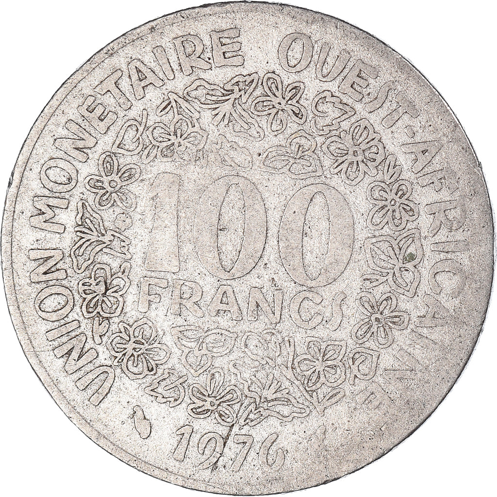 Moneda, África del Oeste, 100 Francs, 1976